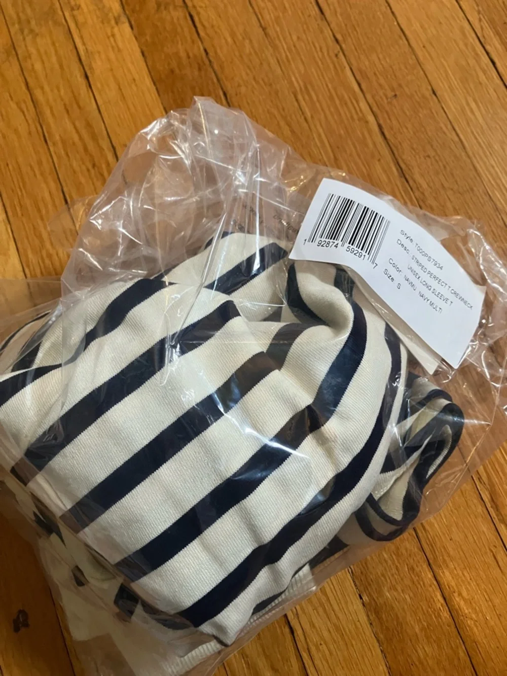 Tibi Tibi Striped Perfect Unisex Long Sleeve T-Shirt - Picture 10 of 11